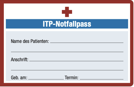 ITP-Notfallpass